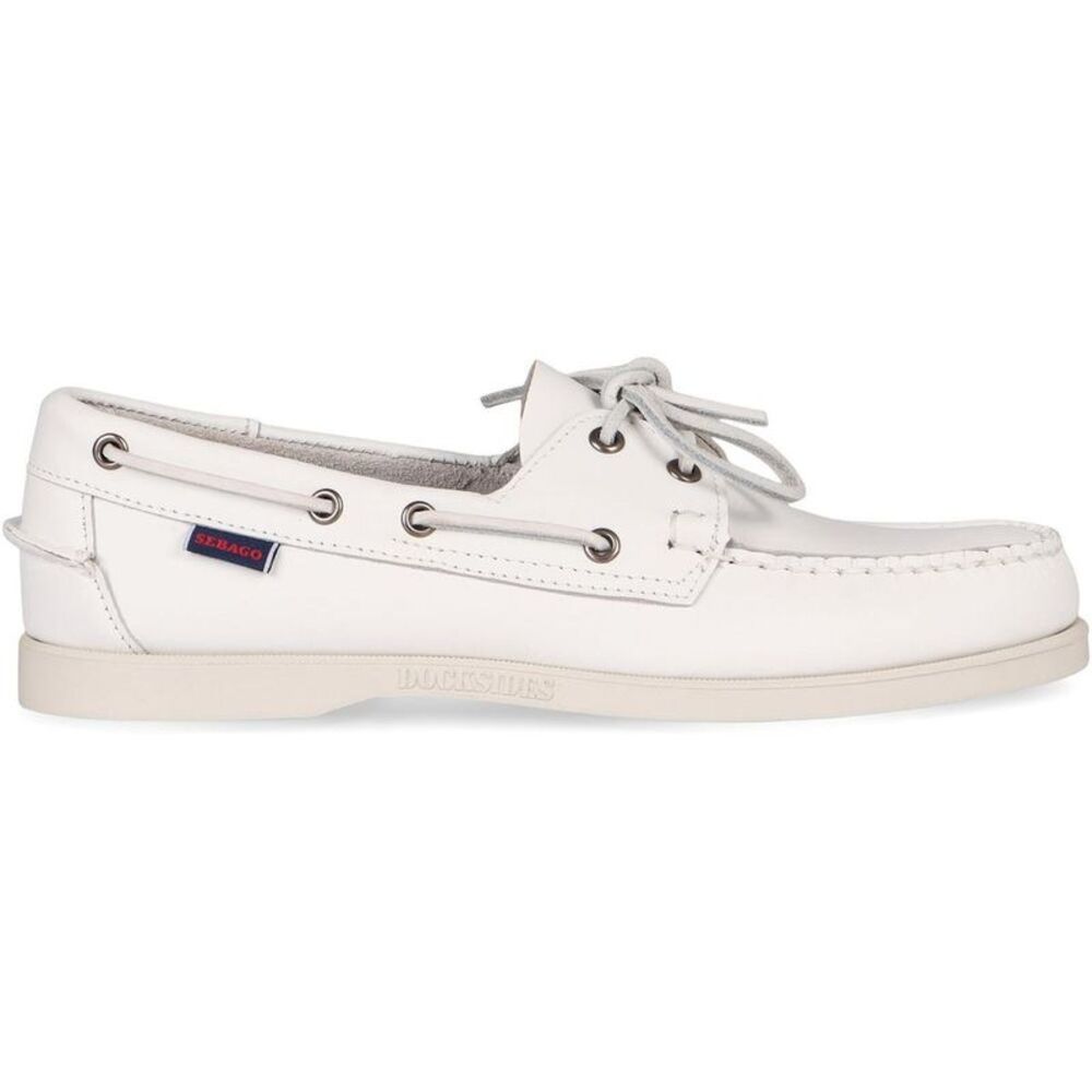 SEBAGO Classic Leather Boat Shoes for Men Men WHITE Boots